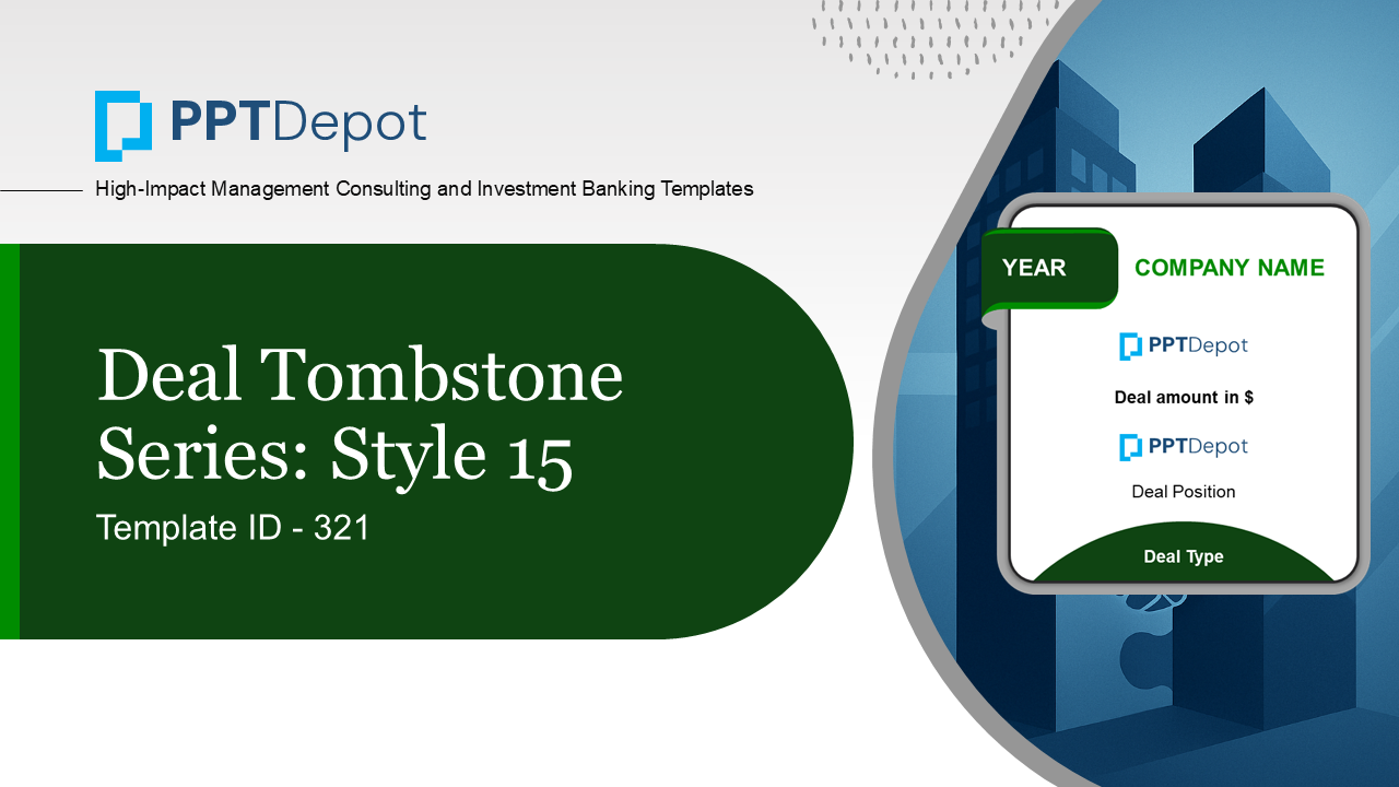 Deal Tombstone Series: Style 15 PPT Slide 1