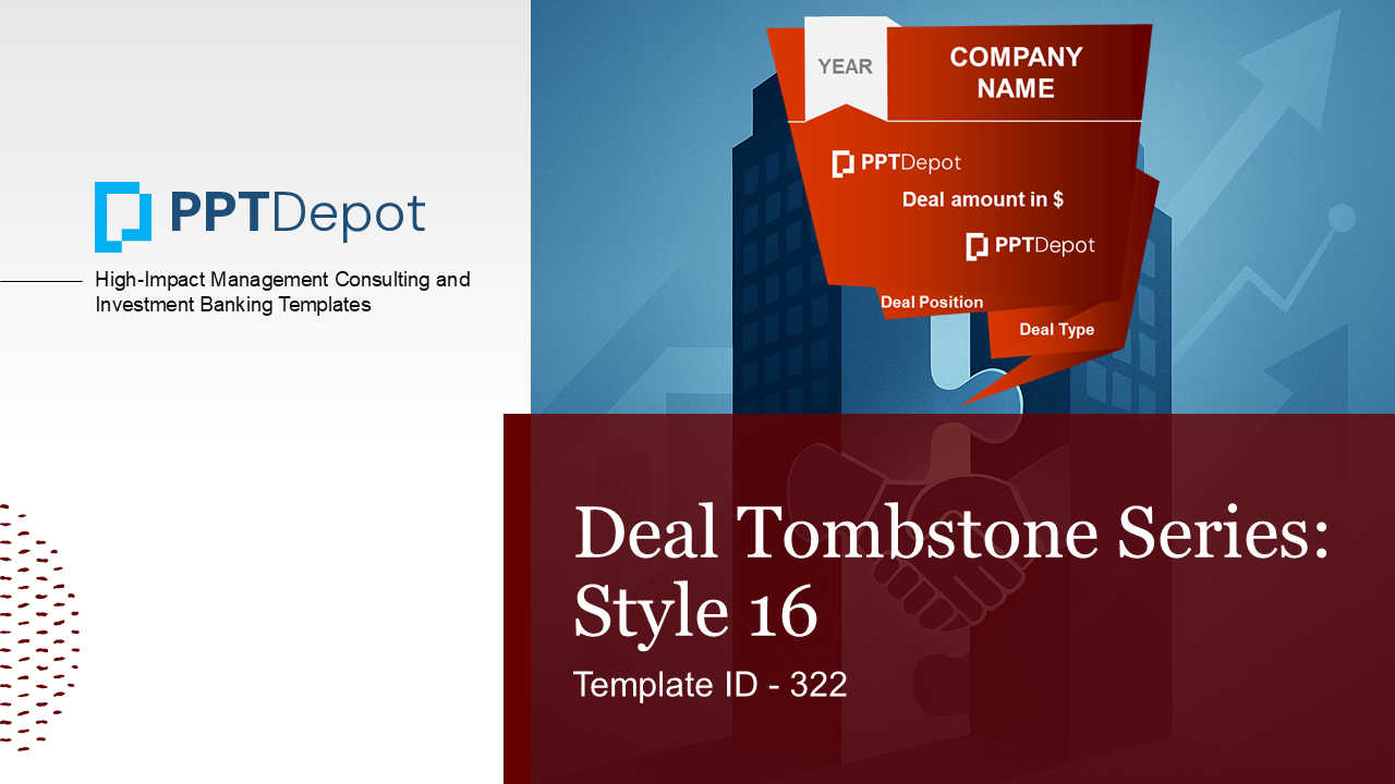 Deal Tombstone Series: Style 16 PPT Slide 1