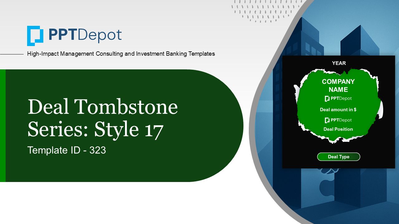 Deal Tombstone Series: Style 17 PPT Slide 1
