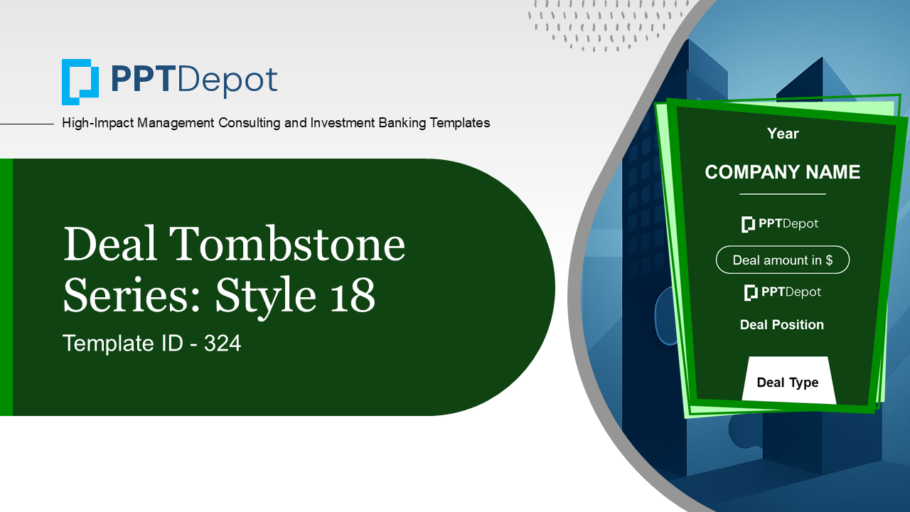 Deal Tombstone Series: Style 18 PPT Slide 1