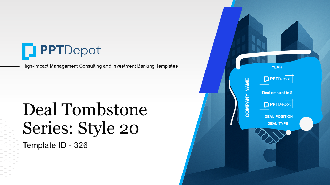 Deal Tombstone Series: Style 20 PPT Slide 1