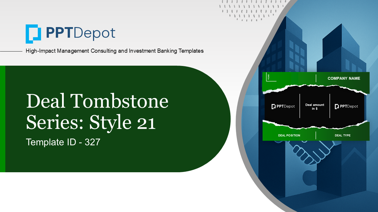 Deal Tombstone Series: Style 21 PPT Slide 1