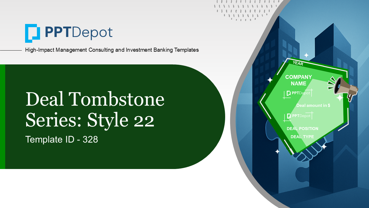 Deal Tombstone Series: Style 22 PPT Slide 1