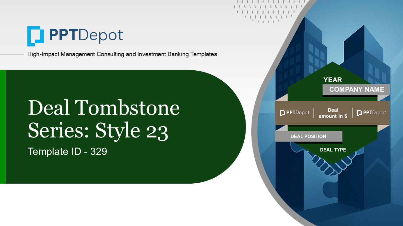 Deal Tombstone Series: Style 23 PPT Slide 1