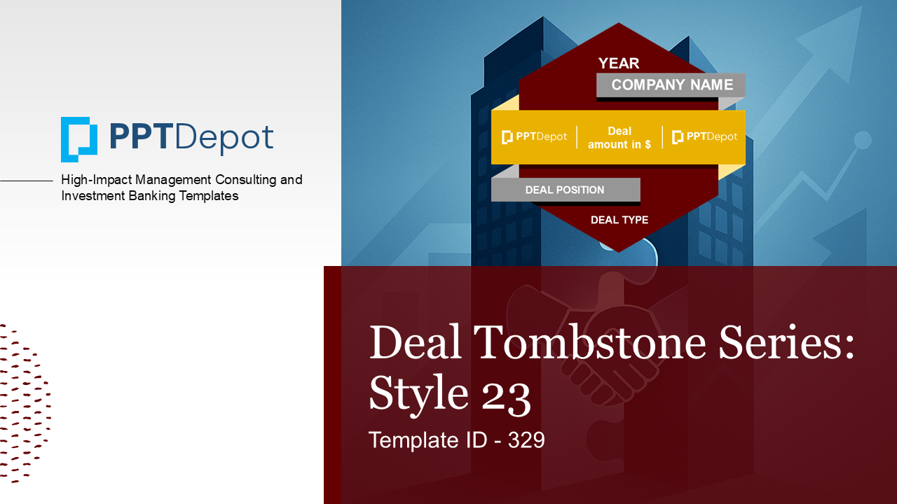 Deal Tombstone Series: Style 23 PPT Slide 1