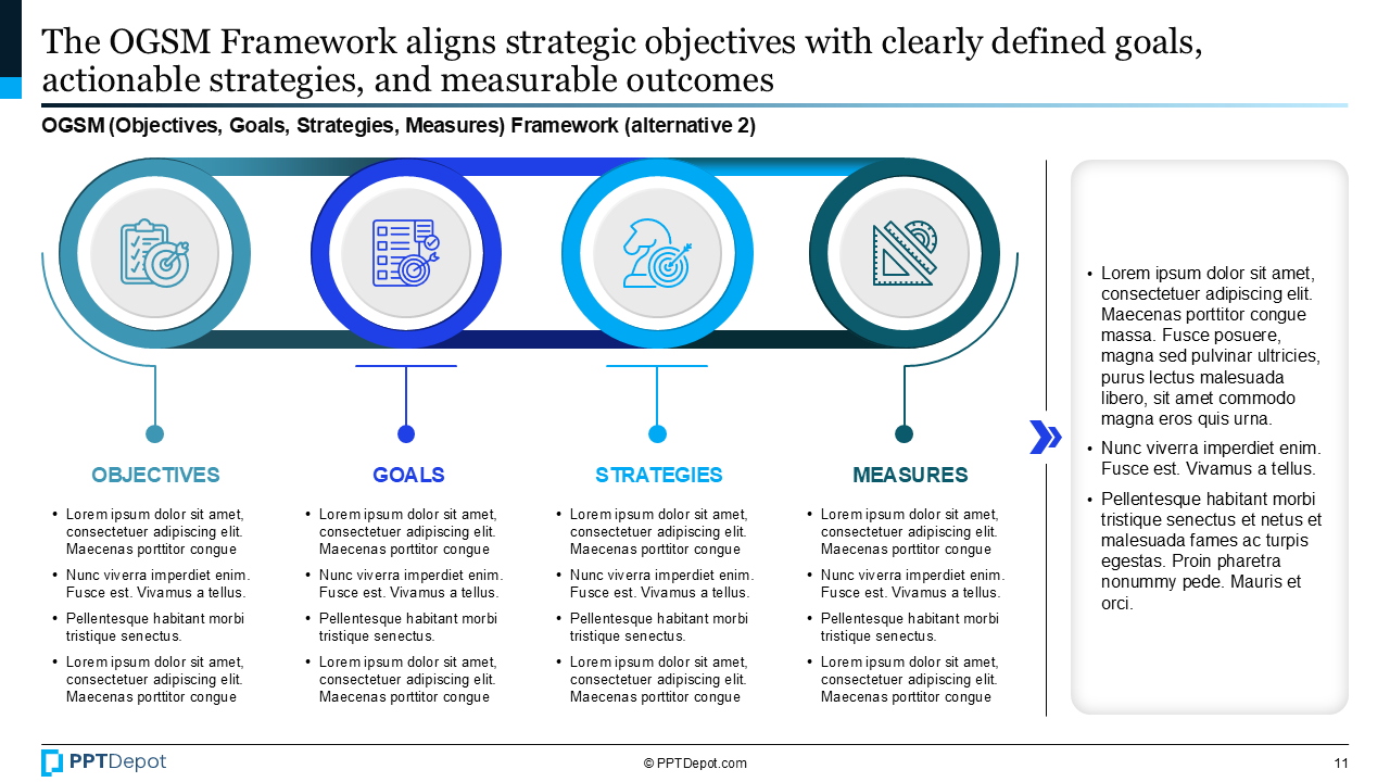 Strategic Objectives & Goals PPT Slide 4
