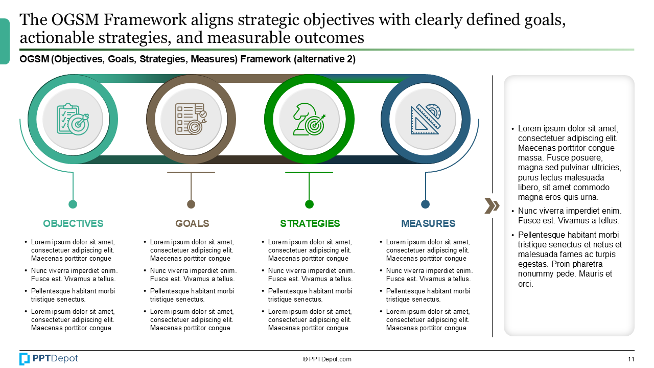 Strategic Objectives & Goals PPT Slide 4