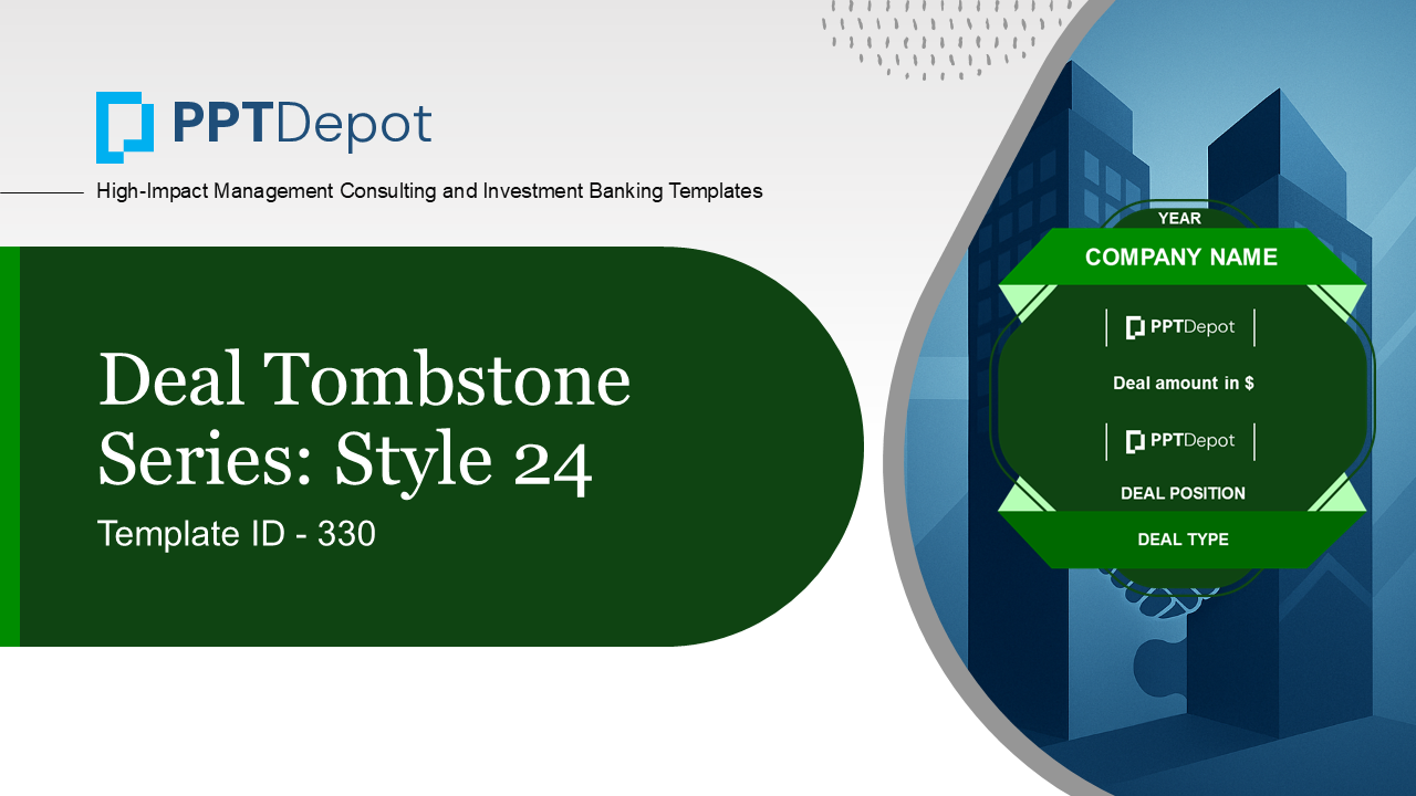 Deal Tombstone Series: Style 24 PPT Slide 1