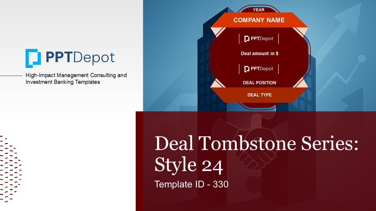 Deal Tombstone Series: Style 24 PPT Slide 1