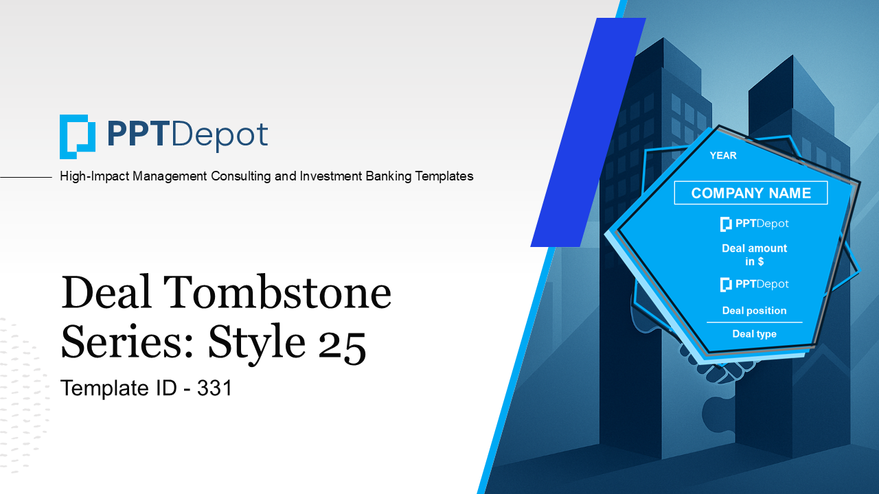 Deal Tombstone Series: Style 25 PPT Slide 1