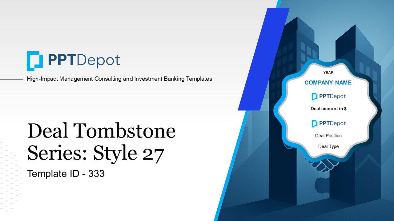 Deal Tombstone Series: Style 27 PPT Slide 1