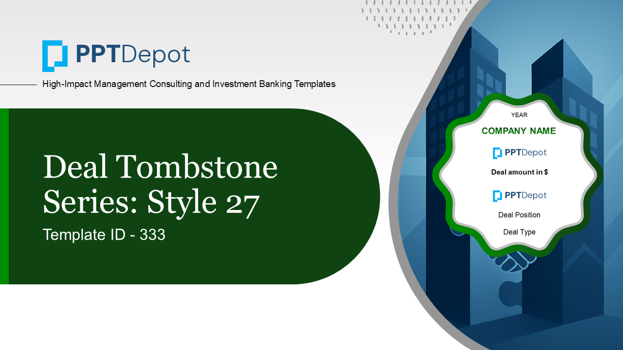 Deal Tombstone Series: Style 27 PPT Slide 1