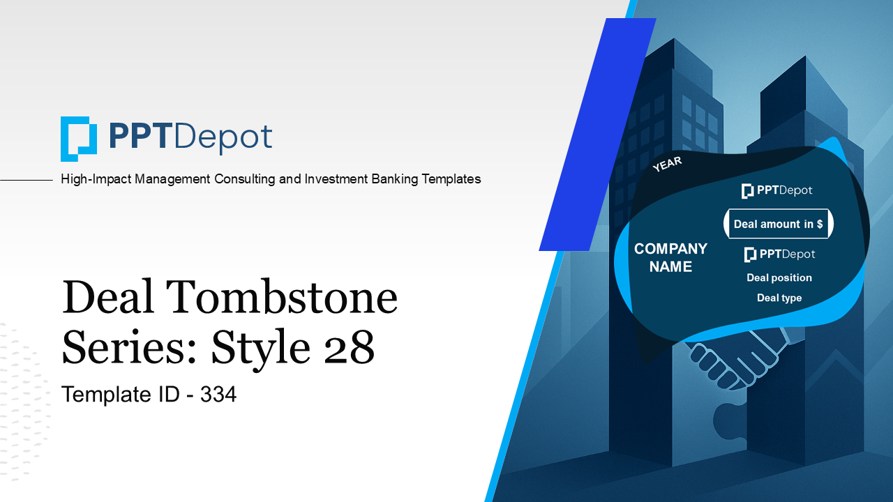 Deal Tombstone Series: Style 28 PPT Slide 1