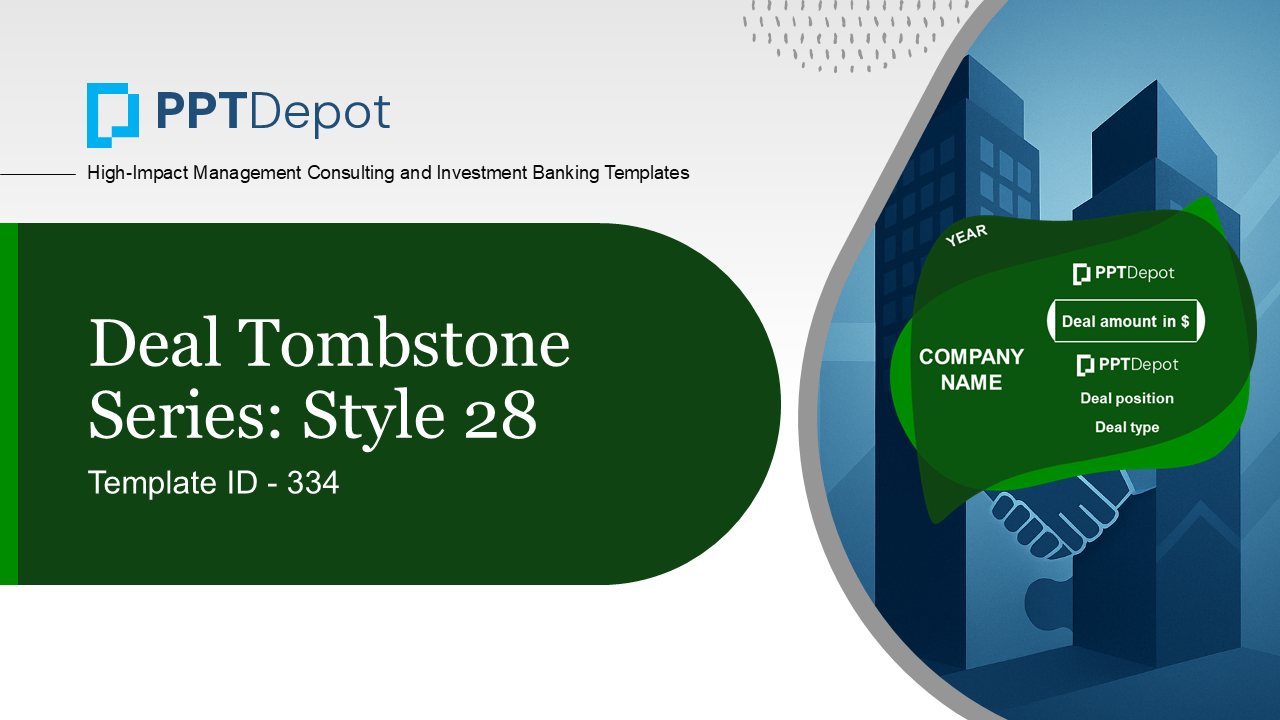 Deal Tombstone Series: Style 28 PPT Slide 1