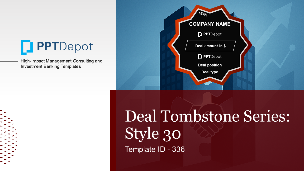 Deal Tombstone Series: Style 30 PPT Slide 1