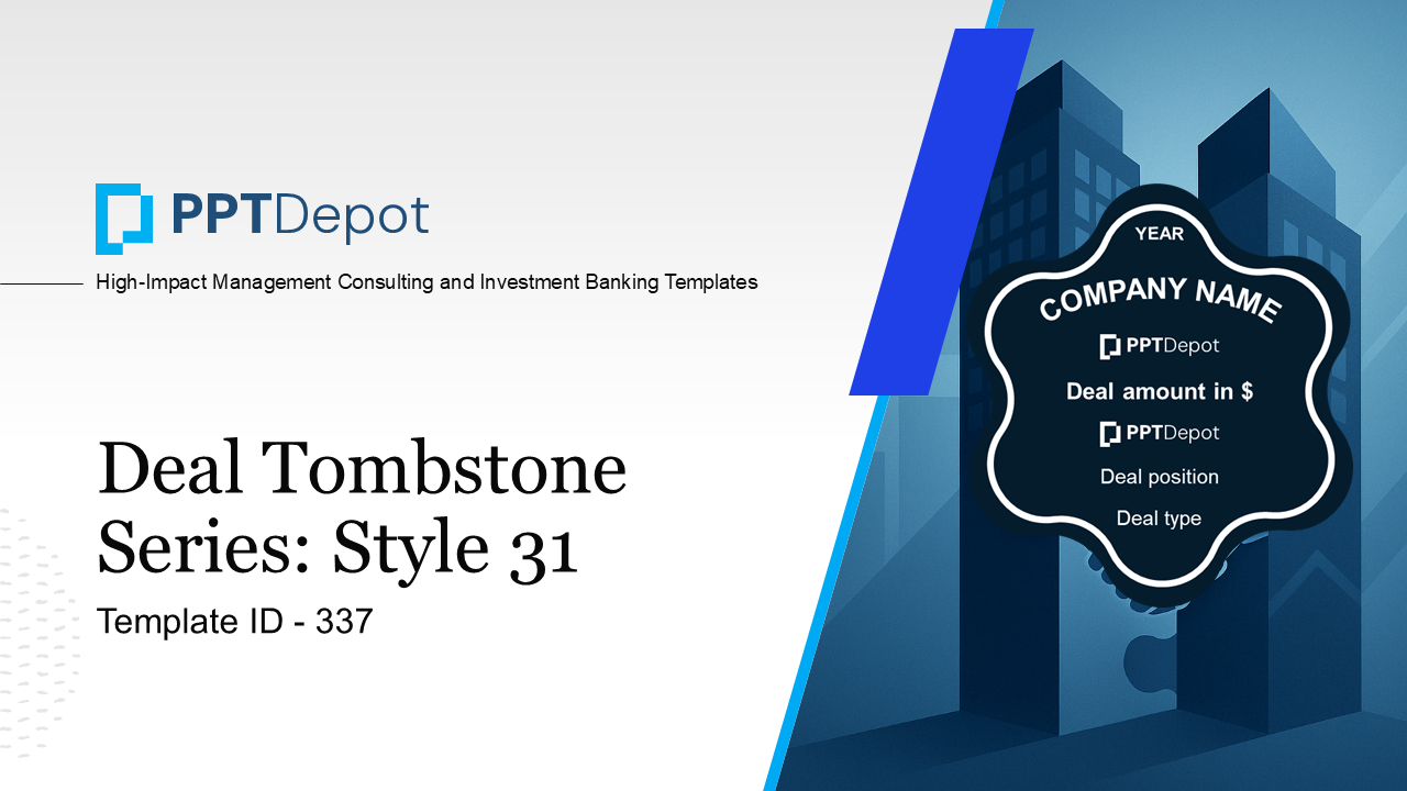Deal Tombstone Series: Style 31 PPT Slide 1