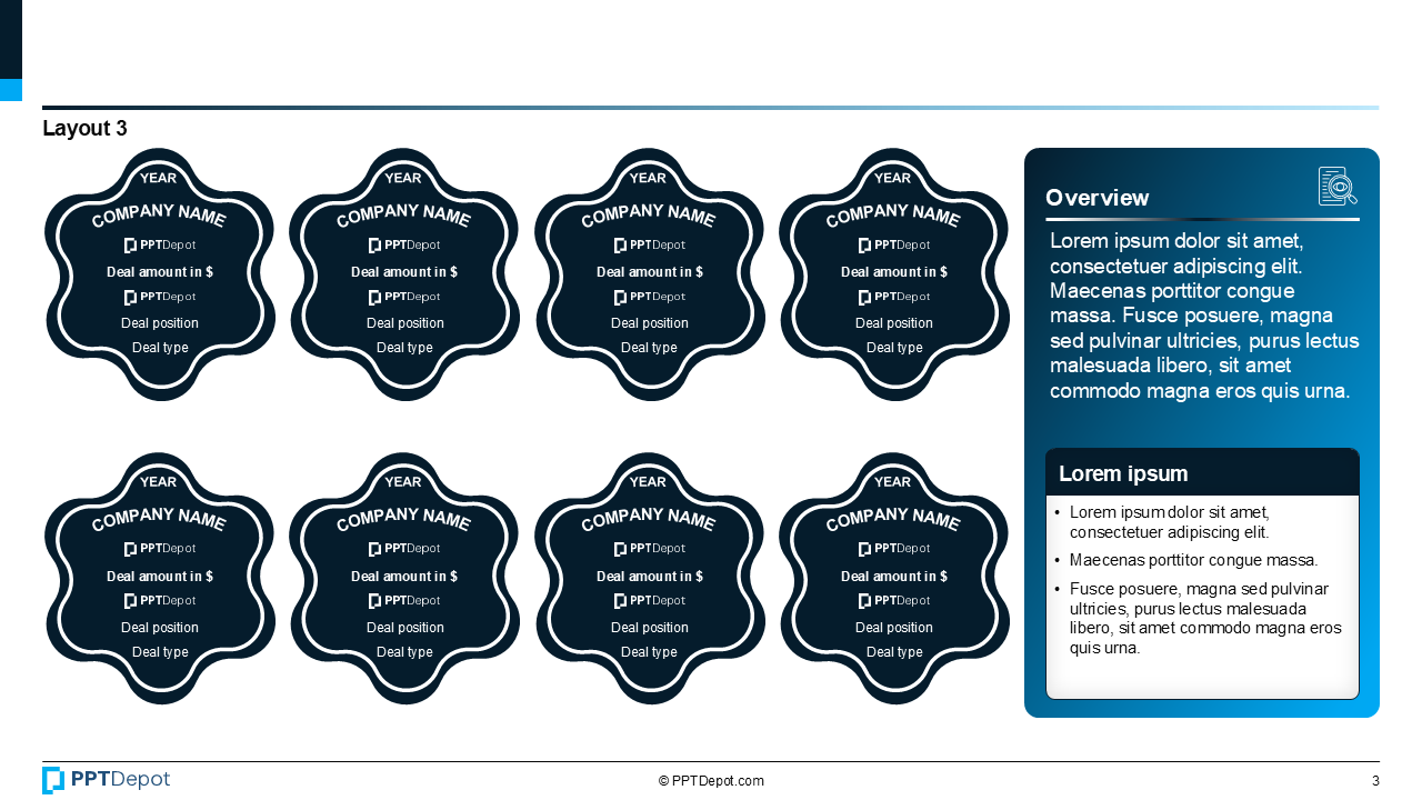 Deal Tombstone Series: Style 31 PPT Slide 4