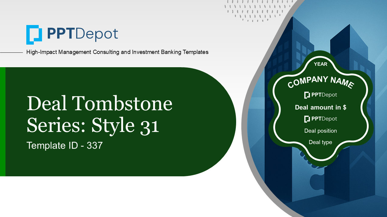 Deal Tombstone Series: Style 31 PPT Slide 1