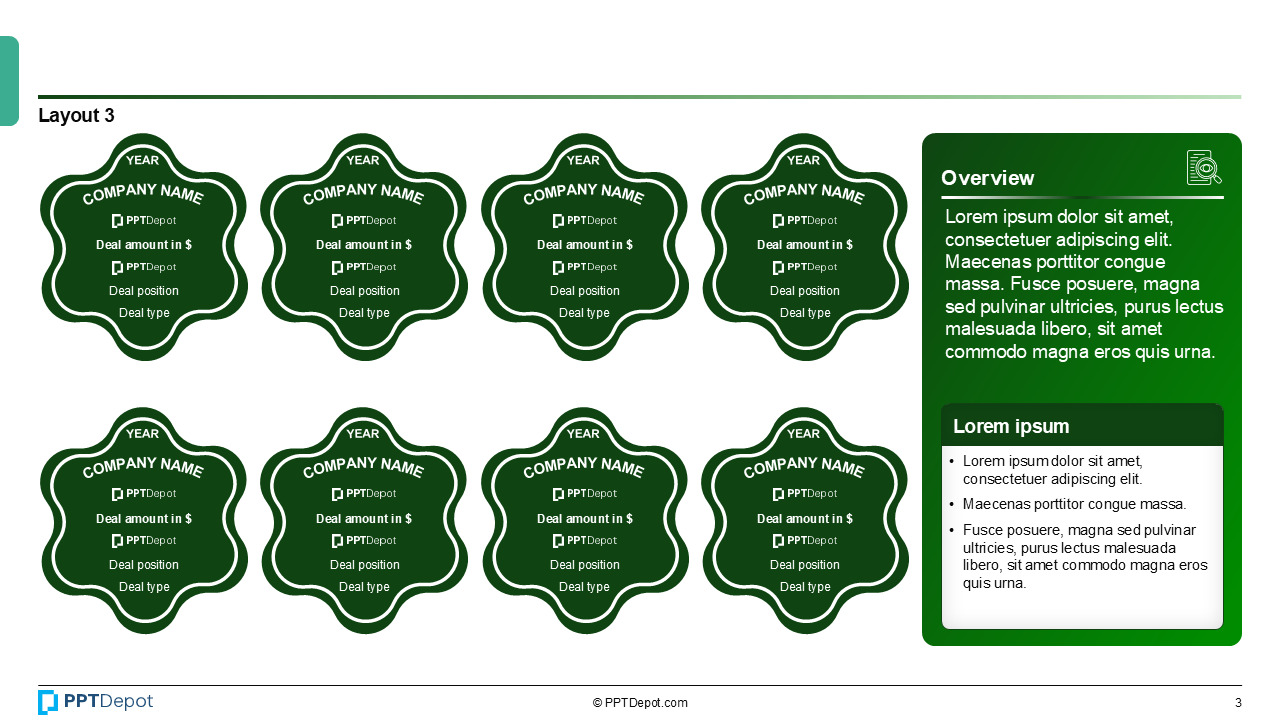 Deal Tombstone Series: Style 31 PPT Slide 4