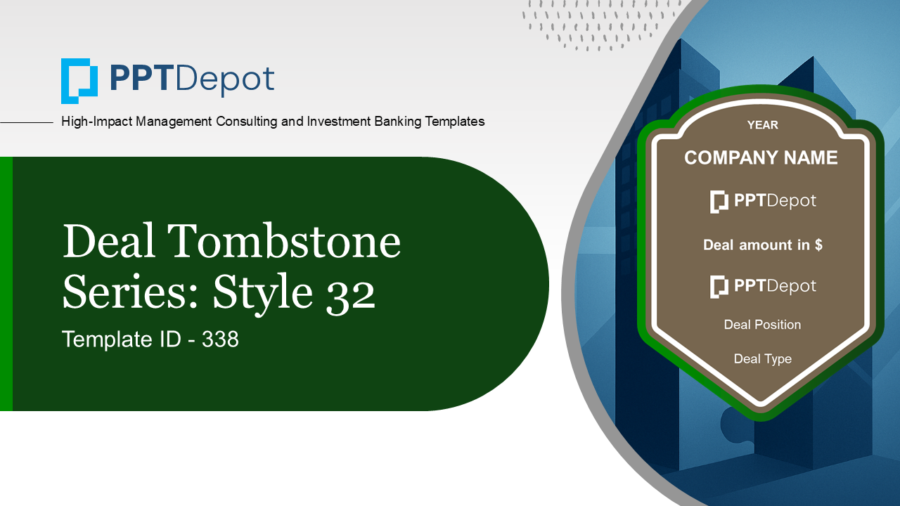 Deal Tombstone Series: Style 32 PPT Slide 1