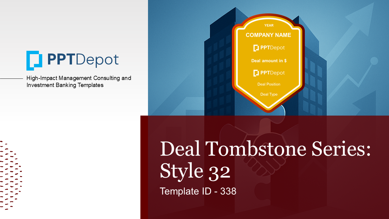 Deal Tombstone Series: Style 32 PPT Slide 1