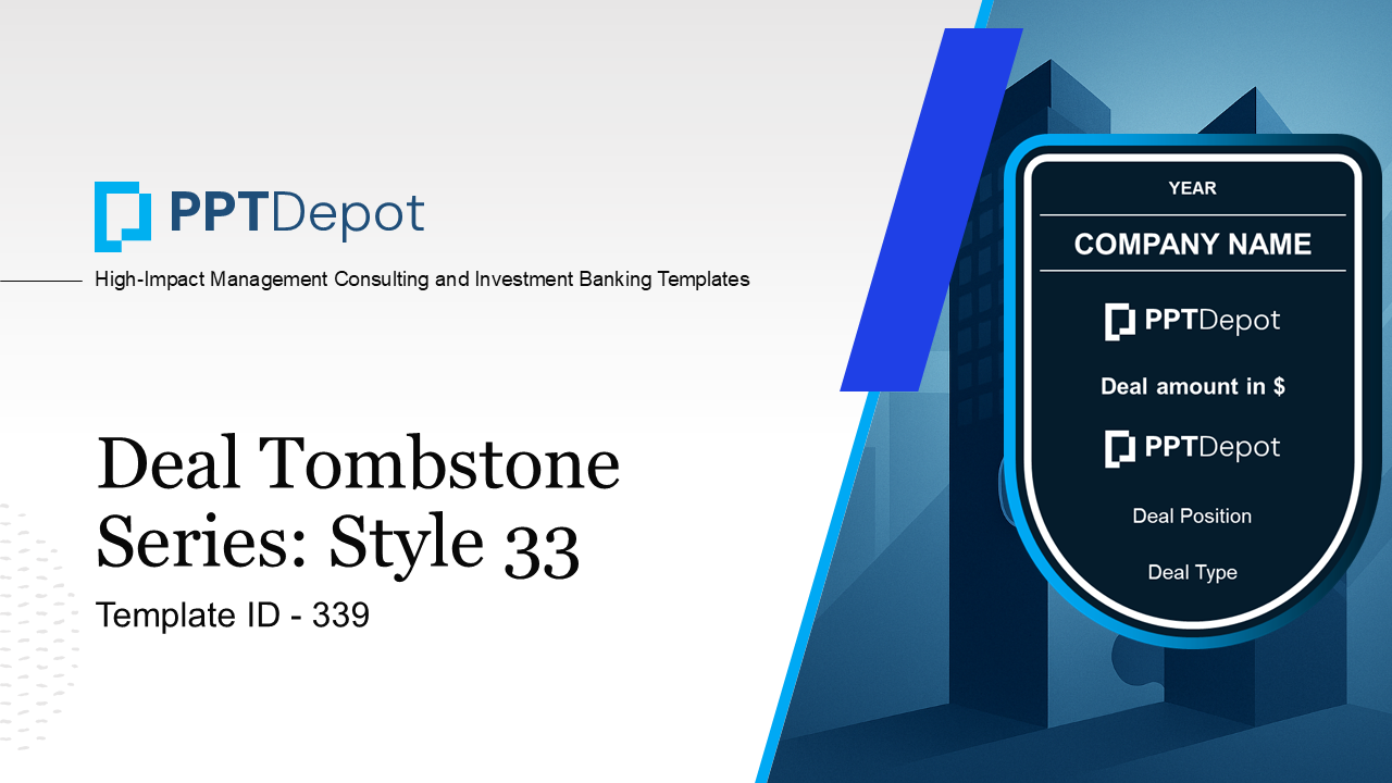 Deal Tombstone Series: Style 33 PPT Slide 1