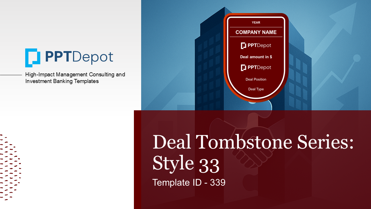 Deal Tombstone Series: Style 33 PPT Slide 1