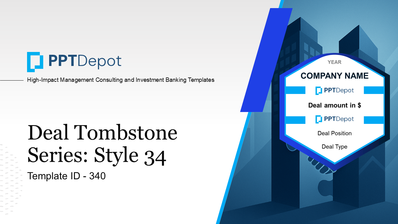Deal Tombstone Series: Style 34 PPT Slide 1