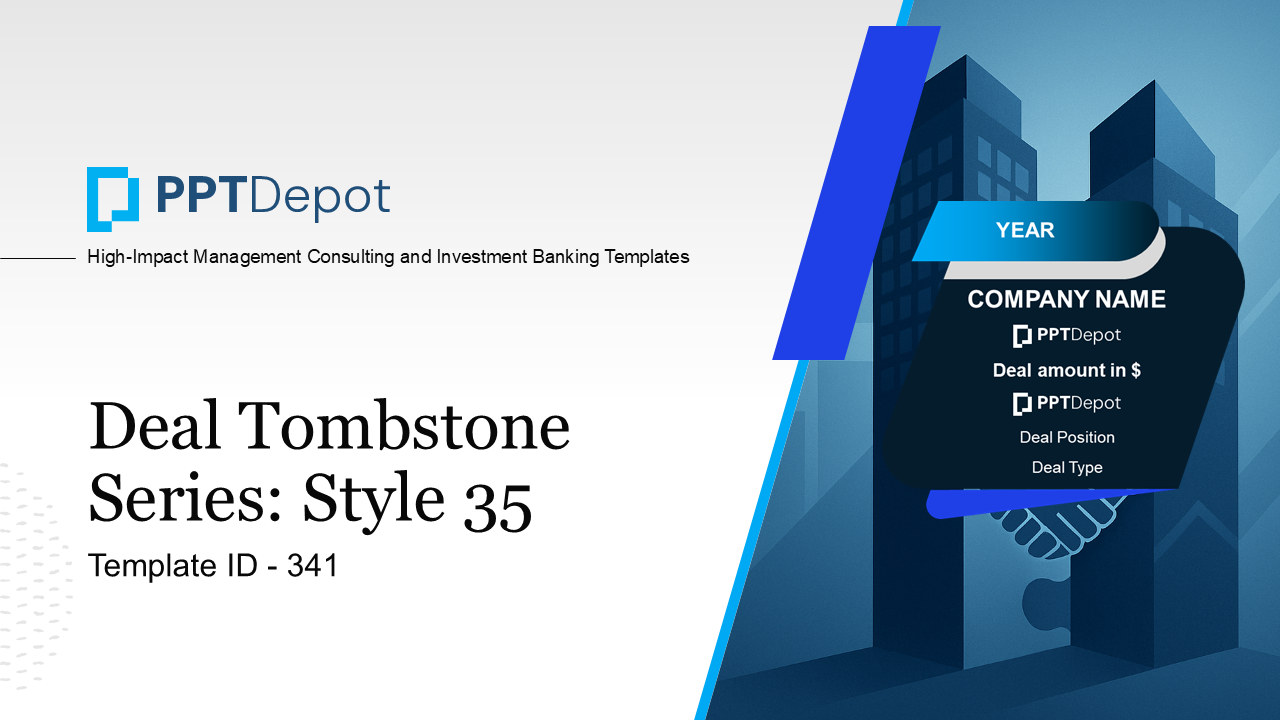 Deal Tombstone Series: Style 35 PPT Slide 1