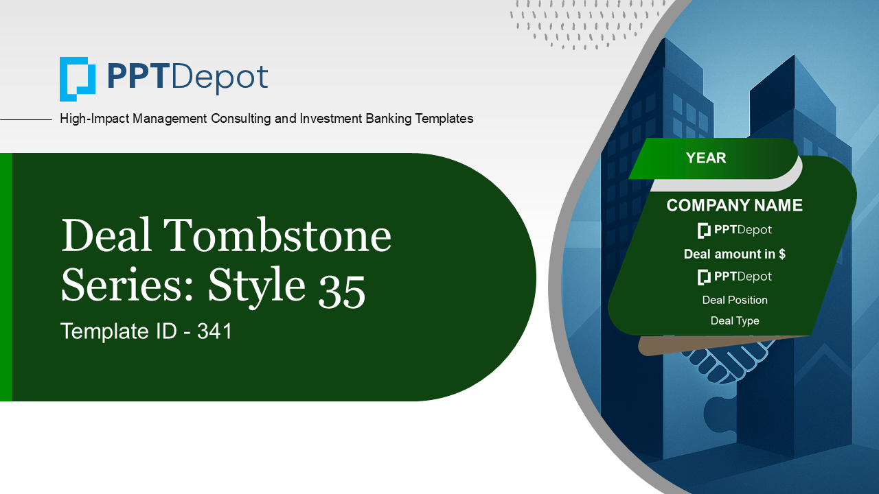 Deal Tombstone Series: Style 35 PPT Slide 1