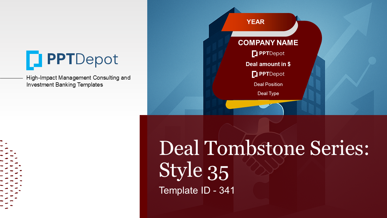 Deal Tombstone Series: Style 35 PPT Slide 1