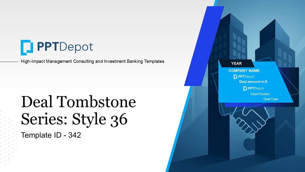 Deal Tombstone Series: Style 36 PPT Slide 1
