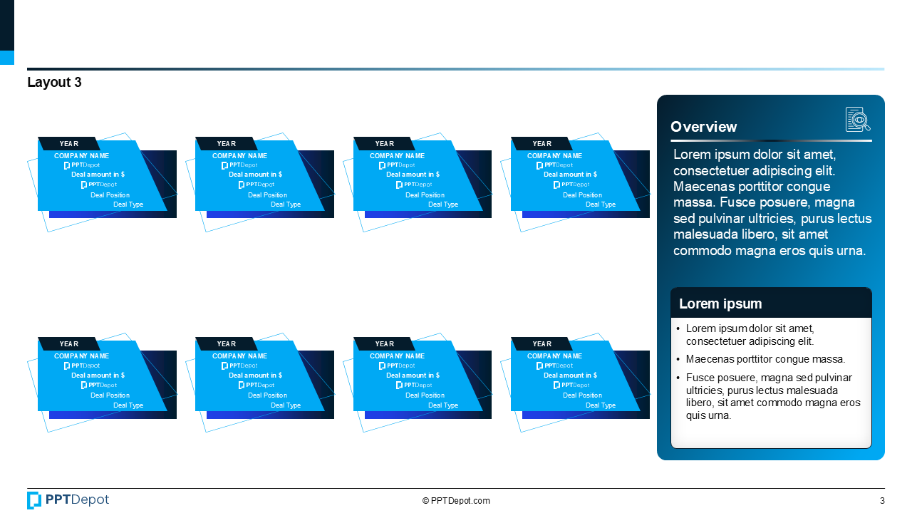Deal Tombstone Series: Style 36 PPT Slide 4