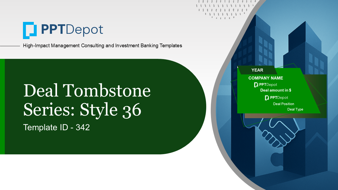Deal Tombstone Series: Style 36 PPT Slide 1