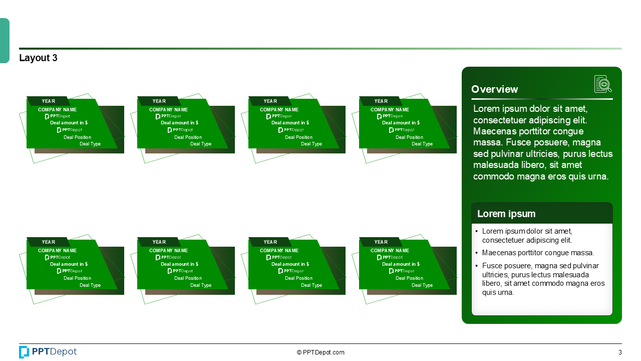 Deal Tombstone Series: Style 36 PPT Slide 4