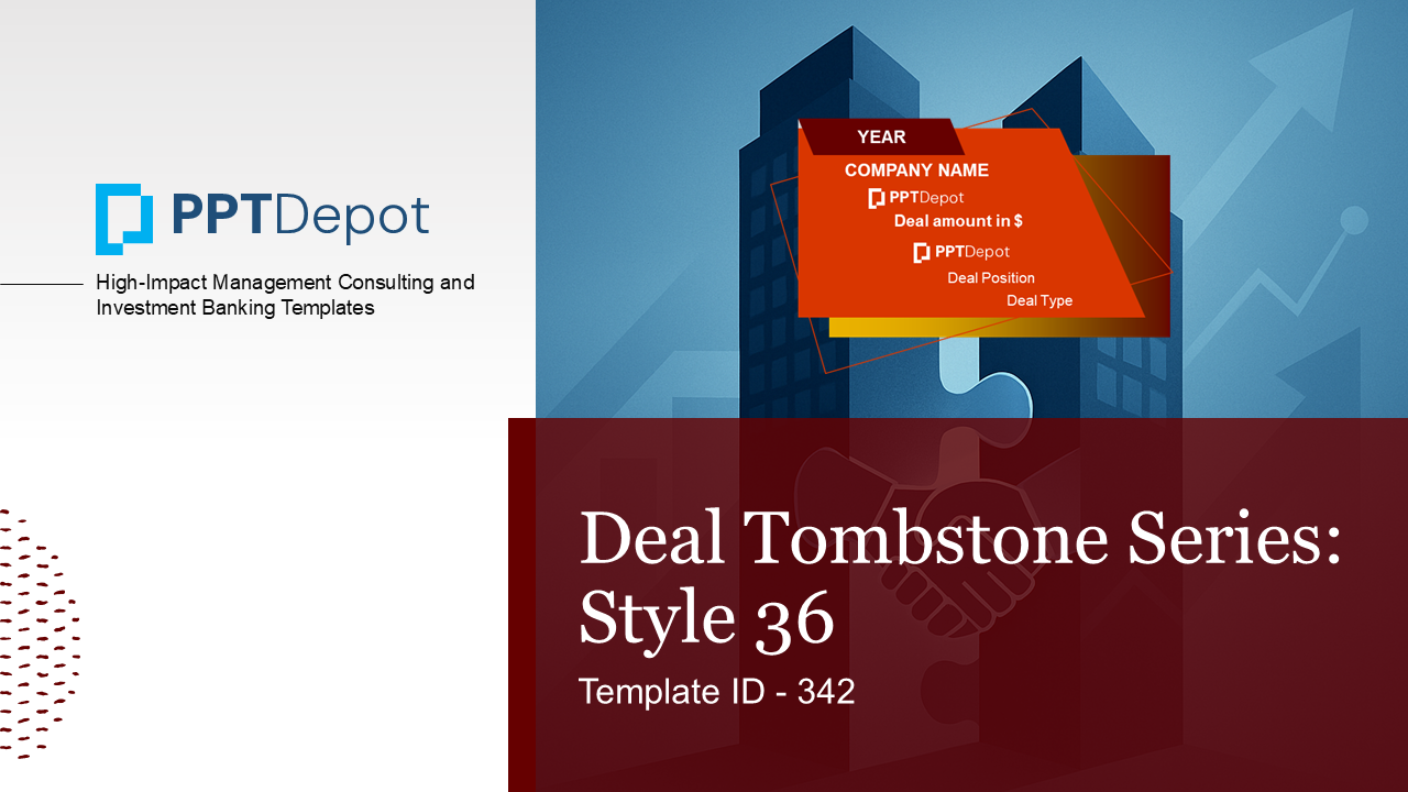 Deal Tombstone Series: Style 36 PPT Slide 1