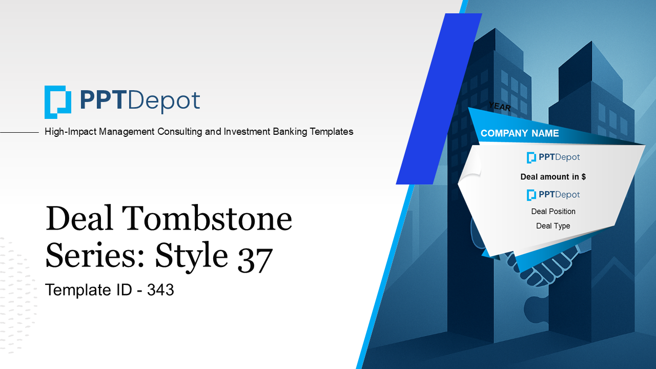Deal Tombstone Series: Style 37 PPT Slide 1