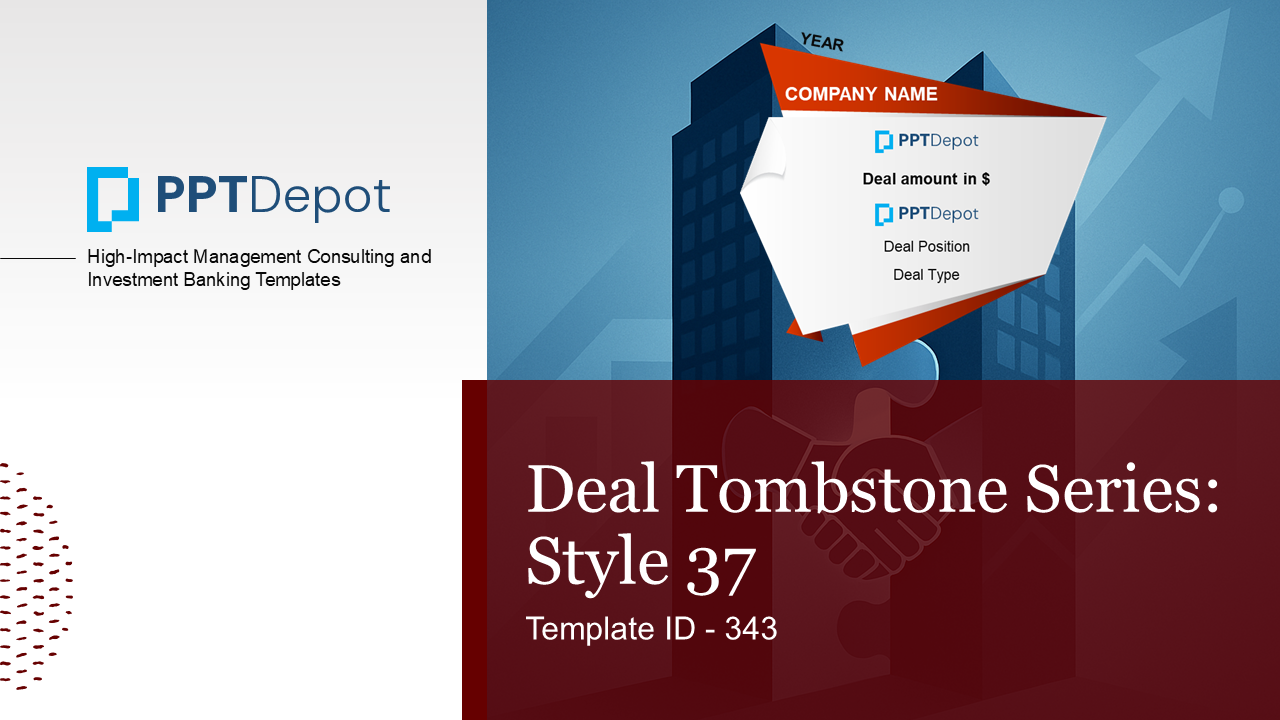Deal Tombstone Series: Style 37 PPT Slide 1