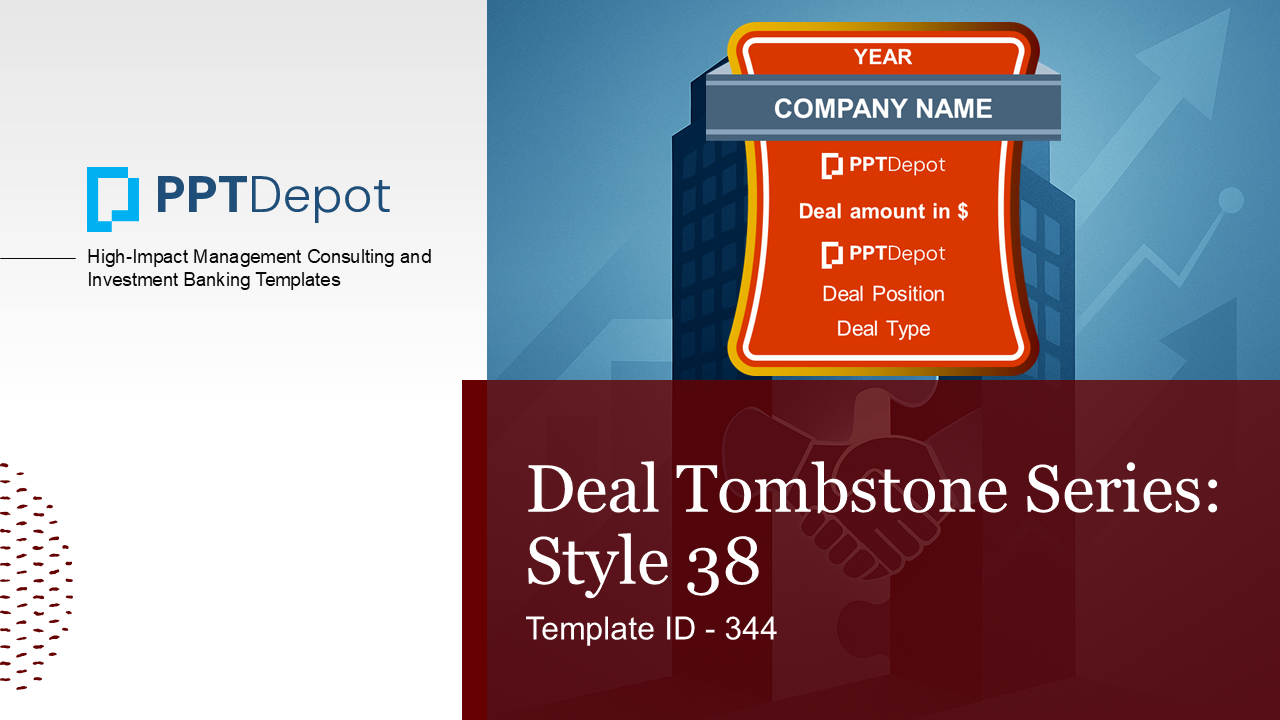Deal Tombstone Series: Style 38 PPT Slide 1