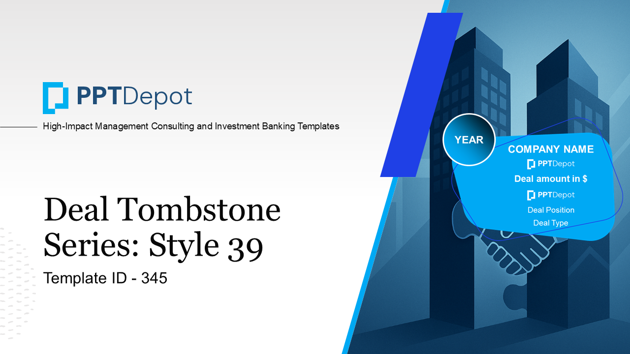 Deal Tombstone Series: Style 39 PPT Slide 1