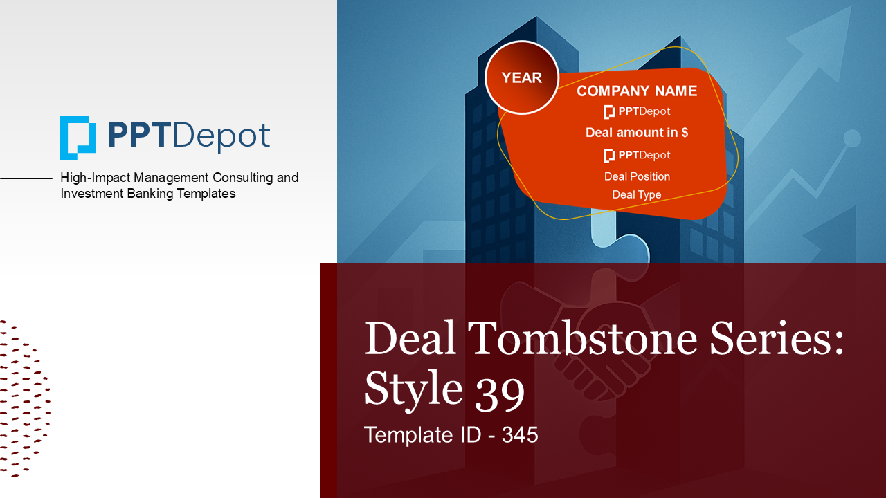 Deal Tombstone Series: Style 39 PPT Slide 1