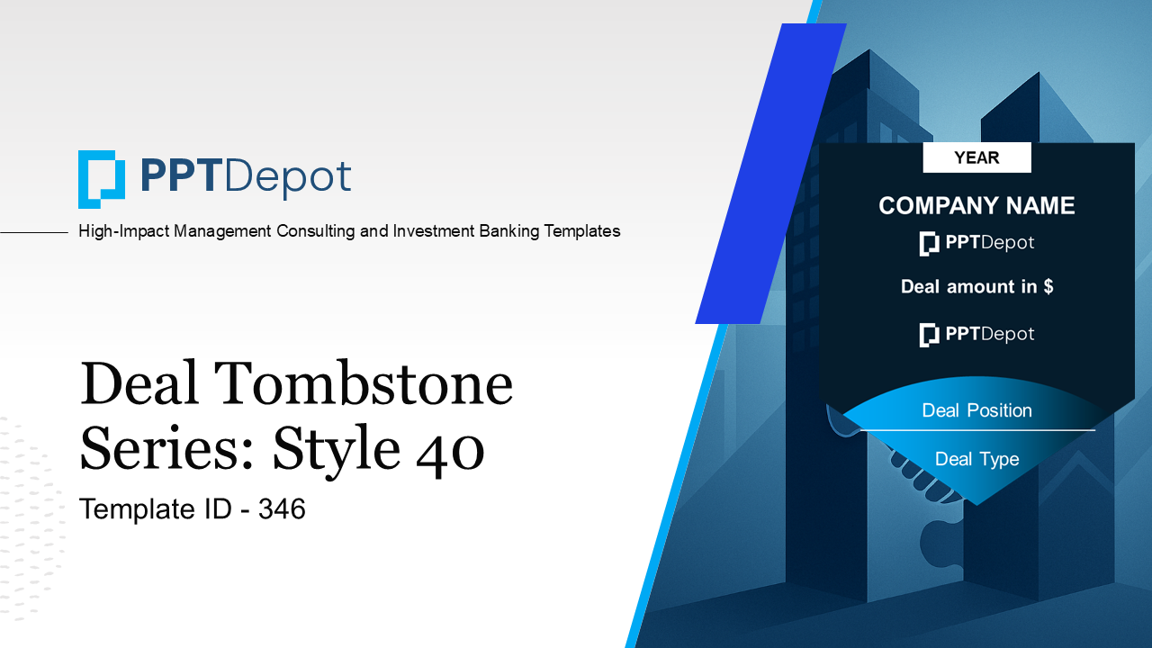 Deal Tombstone Series: Style 40 PPT Slide 1