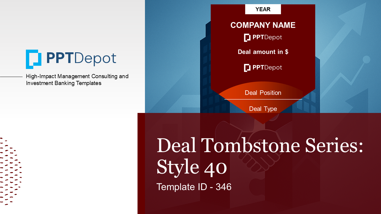 Deal Tombstone Series: Style 40 PPT Slide 1