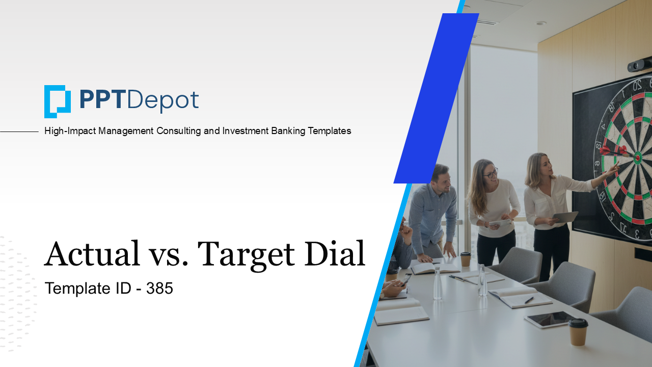 Actual vs. Target Dial PPT Slide 1