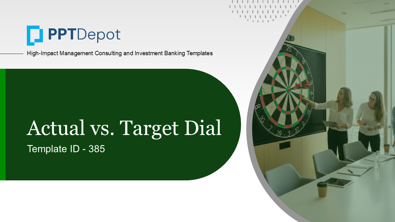 Actual vs. Target Dial PPT Slide 1