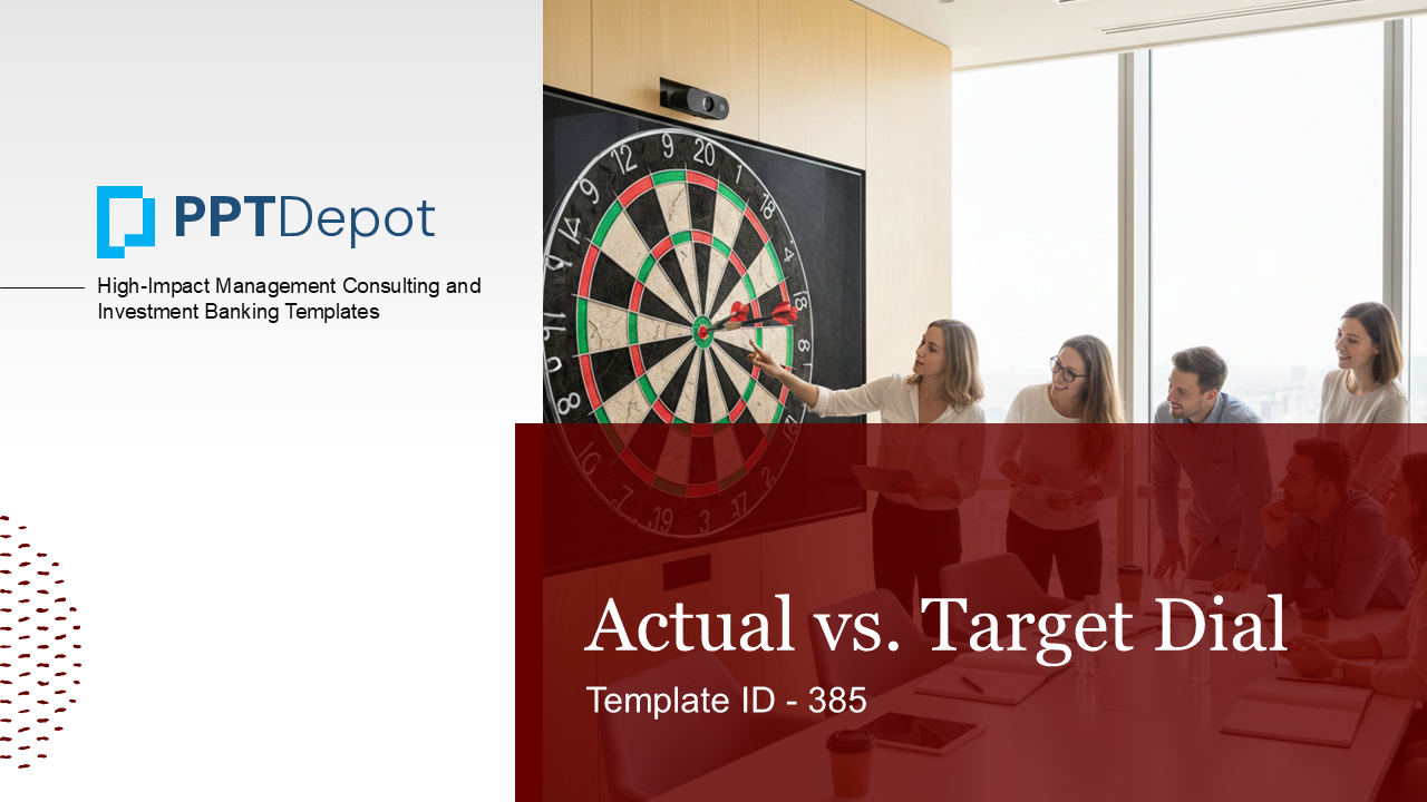 Actual vs. Target Dial PPT Slide 1