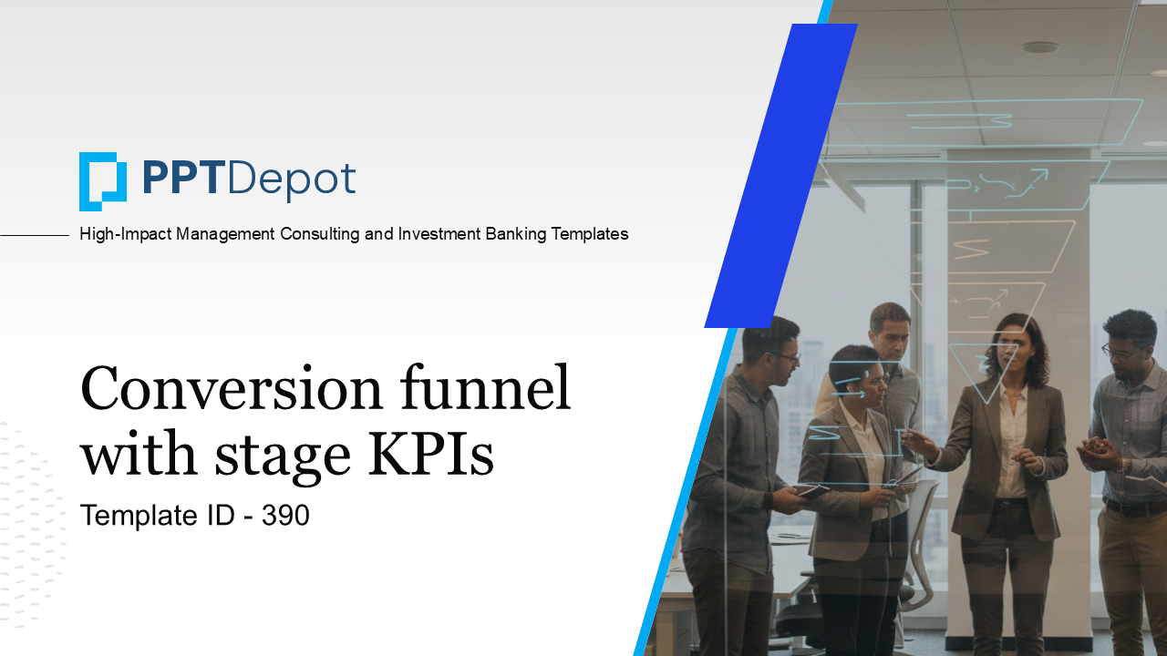 Conversion Funnel with Stage KPIs PPT Slide 1