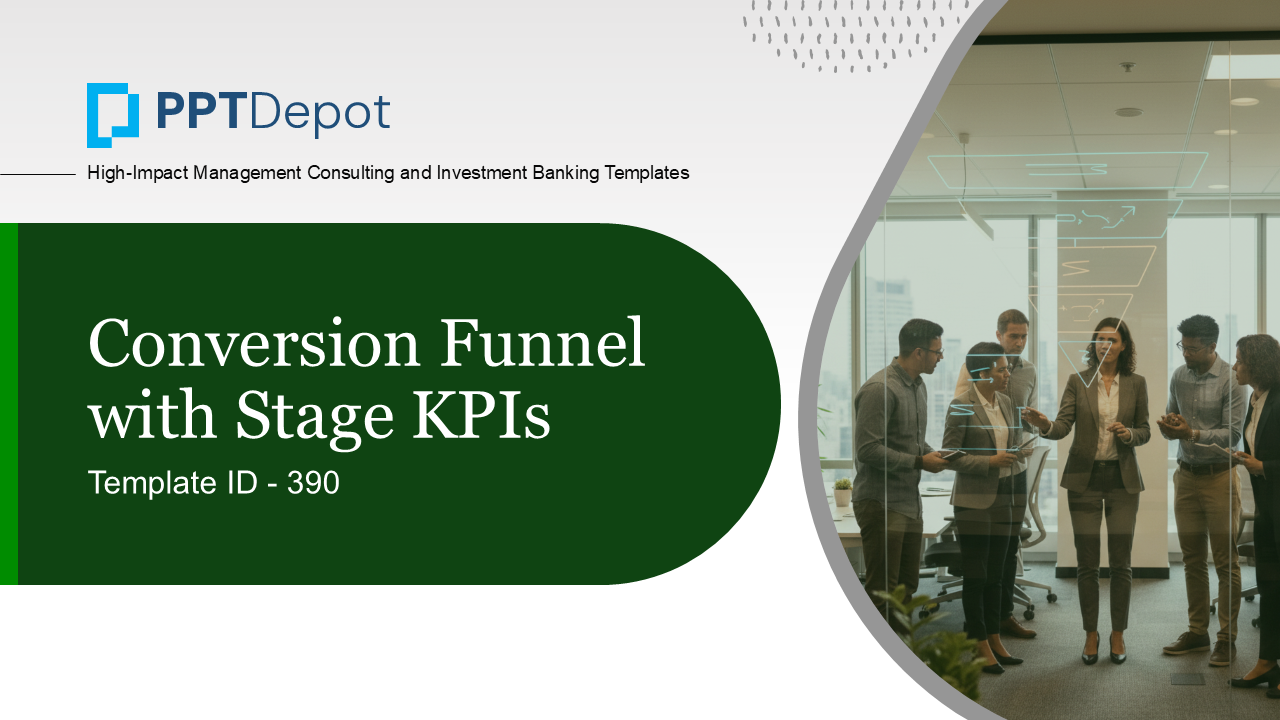 Conversion Funnel with Stage KPIs PPT Slide 1