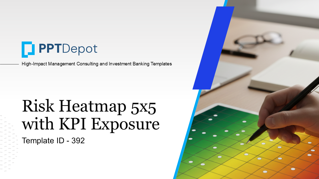 Risk Heatmap with KPI Exposure PPT Slide 1