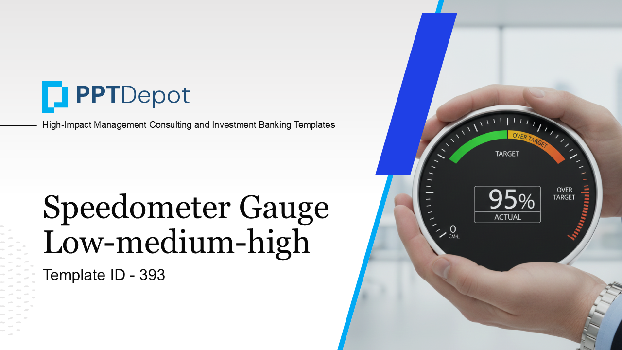 Speedometer Gauge PPT Slide 1